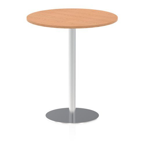 Dynamic Italia 1000mm Poseur Round Table Oak Top 1145mm High Leg ITL0152 DD