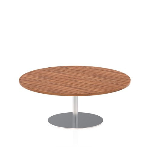 Dynamic Italia 1200mm Poseur Round Table Walnut Top 475mm High Leg ITL0155 DD