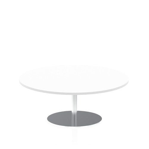 Dynamic Italia 1200mm Poseur Round Table White Top 475mm High Leg ITL0156 DD