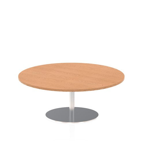 Dynamic Italia 1200mm Poseur Round Table Oak Top 475mm High Leg ITL0158 DD