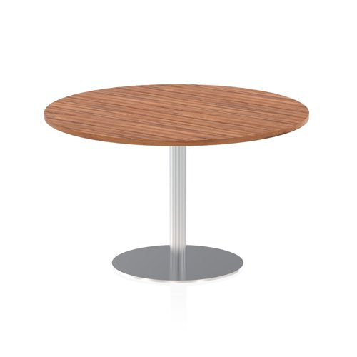 Dynamic Italia 1200mm Poseur Round Table Walnut Top 725mm High Leg ITL0161 DD