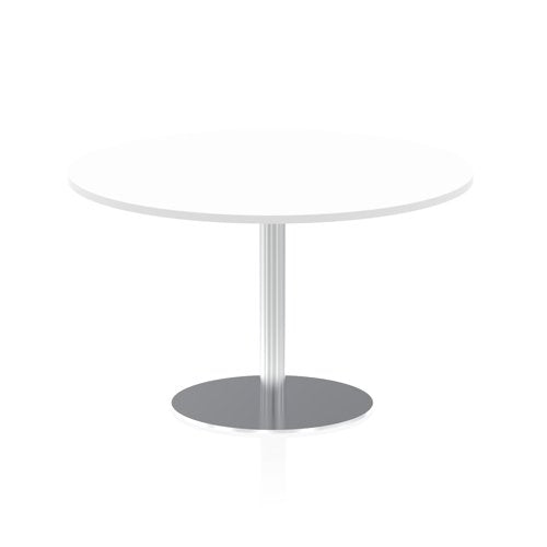 Dynamic Italia 1200mm Poseur Round Table White Top 725mm High Leg ITL0162 DD