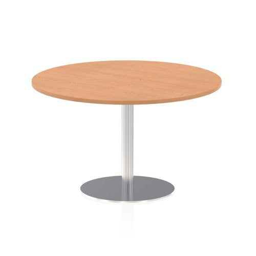 Dynamic Italia 1200mm Poseur Round Table Oak Top 725mm High Leg ITL0164 DD