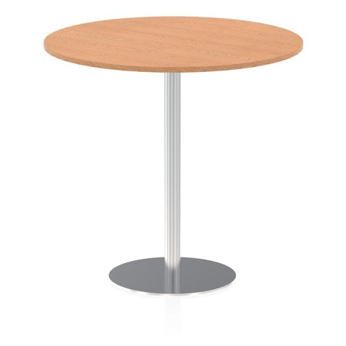 Dynamic Italia 1200mm Poseur Round Table Oak Top 1145mm High Leg ITL0170 DD