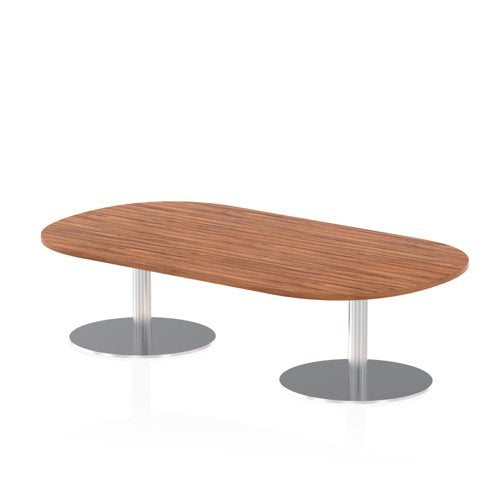 Dynamic Italia 1800mm Poseur Boardroom Table Walnut Top 475mm High Leg ITL0173 DD