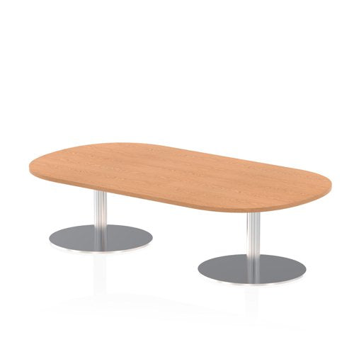 Dynamic Italia 1800mm Poseur Boardroom Table Oak Top 475mm High Leg ITL0176 DD