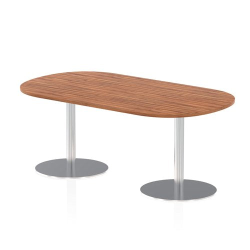 Dynamic Italia 1800mm Poseur Boardroom Table Walnut Top 725mm High Leg ITL0179 DD