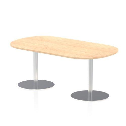 Dynamic Italia 1800mm Poseur Boardroom Table Maple Top 725mm High Leg ITL0181 DD