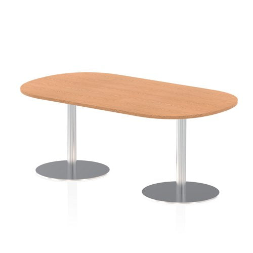 Dynamic Italia 1800mm Poseur Boardroom Table Oak Top 725mm High Leg ITL0182 DD