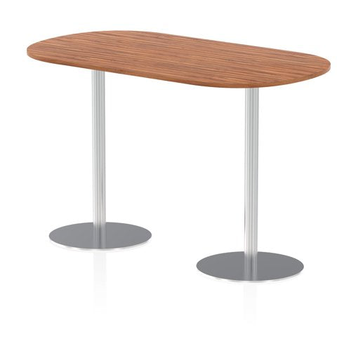 Dynamic Italia 1800mm Poseur Boardroom Table Walnut Top 1145mm High Leg ITL0185 DD