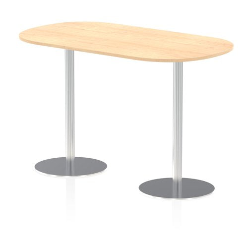 Dynamic Italia 1800mm Poseur Boardroom Table Maple Top 1145mm High Leg ITL0187 DD