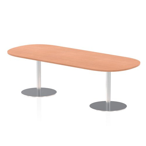 Dynamic Italia 2400mm Poseur Boardroom Table Beech Top 725mm High Leg ITL0196 DD