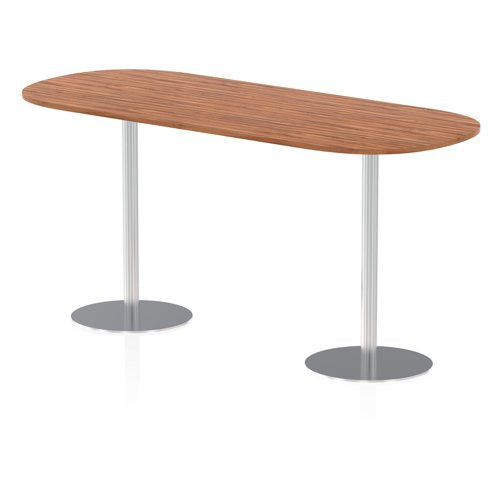 Dynamic Italia 2400mm Poseur Boardroom Table Walnut Top 1145mm High Leg ITL0203 DD