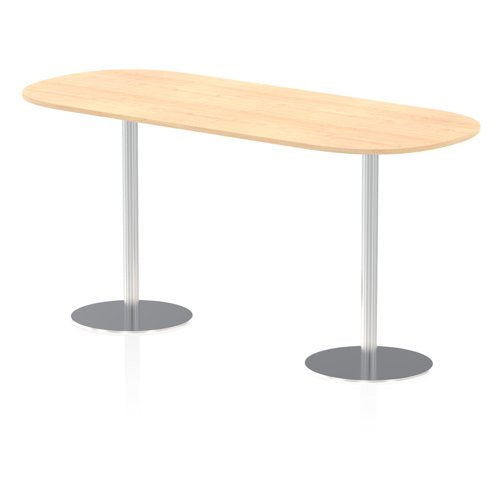 Dynamic Italia 2400mm Poseur Boardroom Table Maple Top 1145mm High Leg ITL0205 DD