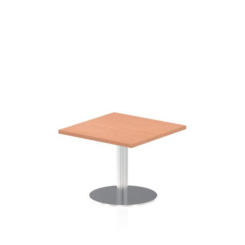 Dynamic Italia 600mm Poseur Square Table Beech Top 475mm High Leg ITL0208 DD