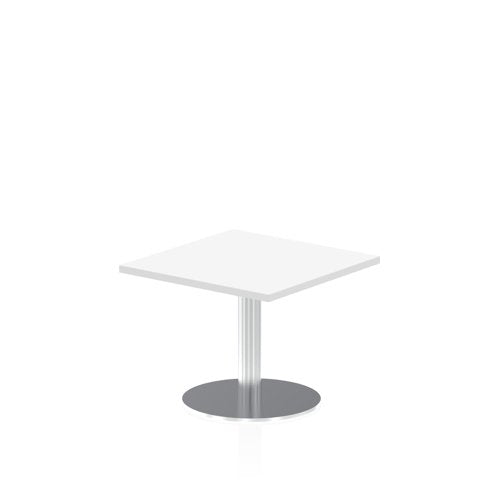 Dynamic Italia 600mm Poseur Square Table White Top 475mm High Leg ITL0210 DD