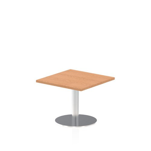 Dynamic Italia 600mm Poseur Square Table Oak Top 475mm High Leg ITL0212 DD