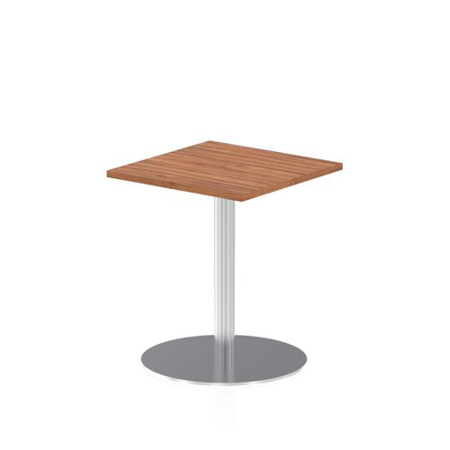 Dynamic Italia 600mm Poseur Square Table Walnut Top 725mm High Leg ITL0215 DD