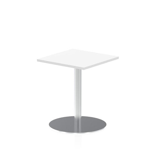 Dynamic Italia 600mm Poseur Square Table White Top 725mm High Leg ITL0216 DD
