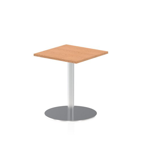 Dynamic Italia 600mm Poseur Square Table Oak Top 725mm High Leg ITL0218 DD