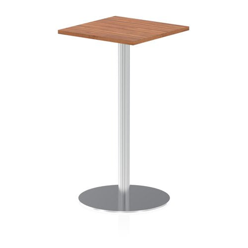 Dynamic Italia 600mm Poseur Square Table Walnut Top 1145mm High Leg ITL0221 DD
