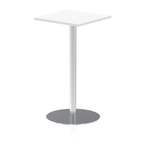 Dynamic Italia 600mm Poseur Square Table White Top 1145mm High Leg ITL0222 DD