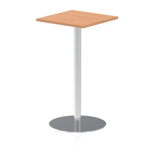 Dynamic Italia 600mm Poseur Square Table Oak Top 1145mm High Leg ITL0224 DD