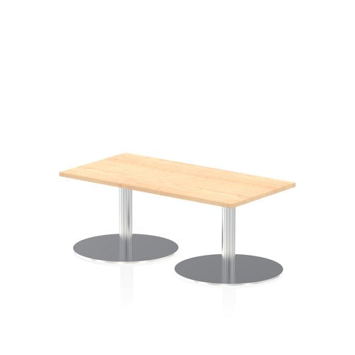 Dynamic Italia 1200 x 600mm Poseur Rectangular Table Maple Top 475mm High Leg ITL0229 DD