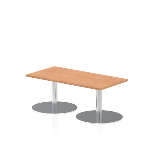 Dynamic Italia 1200 x 600mm Poseur Rectangular Table Oak Top 475mm High Leg ITL0230 DD