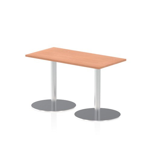 Dynamic Italia 1200 x 600mm Poseur Rectangular Table Beech Top 725mm High Leg ITL0232 DD