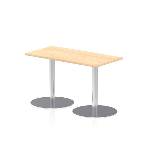 Dynamic Italia 1200 x 600mm Poseur Rectangular Table Maple Top 725mm High Leg ITL0235 DD