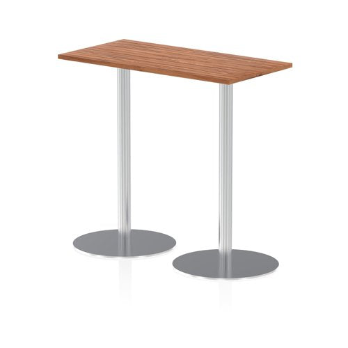 Dynamic Italia 1200 x 600mm Poseur Rectangular Table Walnut Top 1145mm High Leg ITL0239 DD