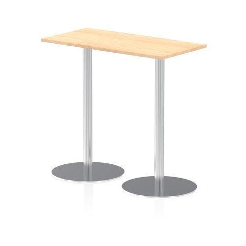 Dynamic Italia 1200 x 600mm Poseur Rectangular Table Maple Top 1145mm High Leg ITL0241 DD