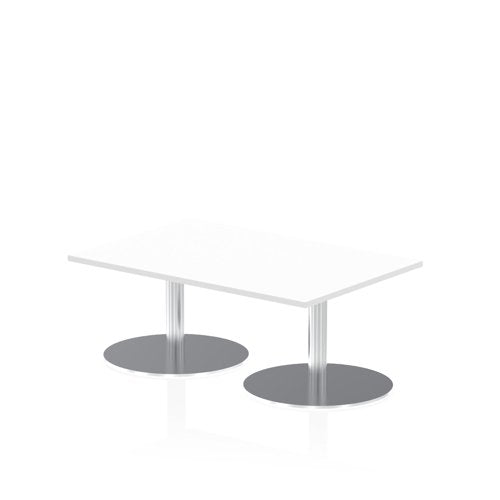 Dynamic Italia 1200 x 800mm Poseur Rectangular Table White Top 475mm High Leg ITL0246 DD