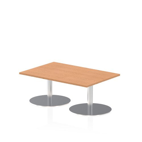 Dynamic Italia 1200 x 800mm Poseur Rectangular Table Oak Top 475mm High Leg ITL0248 DD