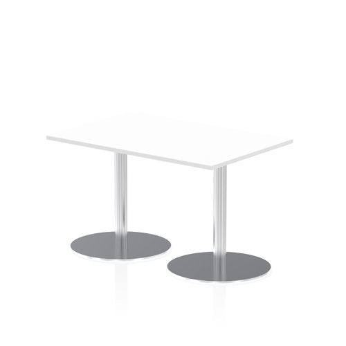 Dynamic Italia 1200 x 800mm Poseur Rectangular Table White Top 725mm High Leg ITL0252 DD