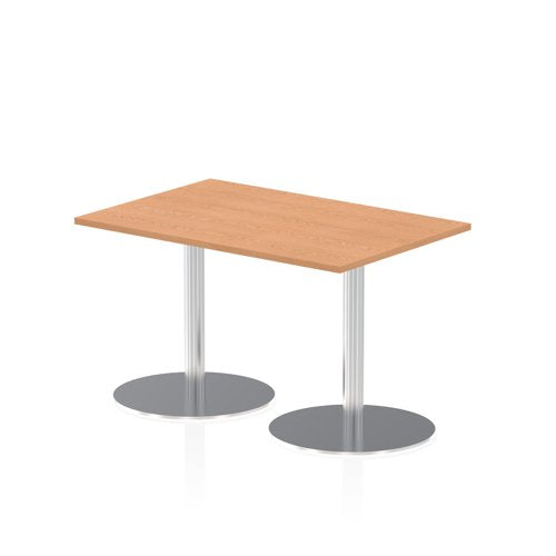 Dynamic Italia 1200 x 800mm Poseur Rectangular Table Oak Top 725mm High Leg ITL0254 DD
