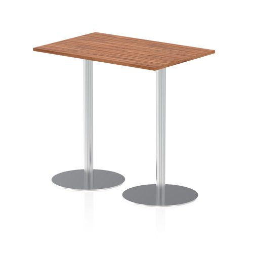 Dynamic Italia 1200 x 800mm Poseur Rectangular Table Walnut Top 1145mm High Leg ITL0257 DD
