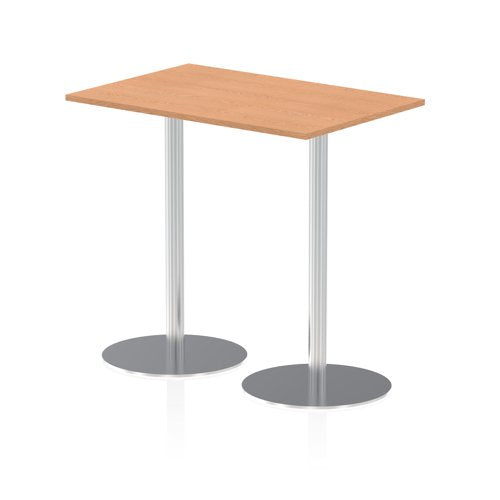 Dynamic Italia 1200 x 800mm Poseur Rectangular Table Oak Top 1145mm High Leg ITL0260 DD