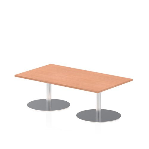 Dynamic Italia 1400 x 800mm Poseur Rectangular Table Beech Top 475mm High Leg ITL0262 DD