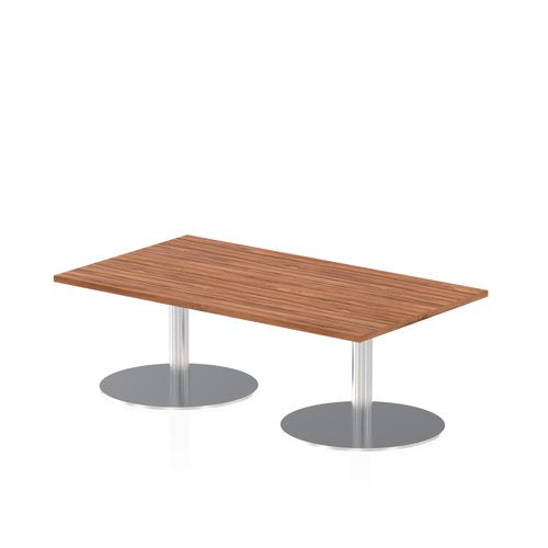 Dynamic Italia 1400 x 800mm Poseur Rectangular Table Walnut Top 475mm High Leg ITL0263 DD