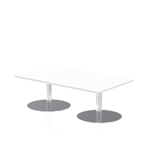 Dynamic Italia 1400 x 800mm Poseur Rectangular Table White Top 475mm High Leg ITL0264 DD