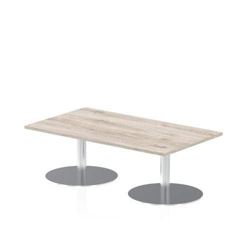 Dynamic Italia 1400 x 800mm Poseur Rectangular Table Grey Oak Top 475mm High Leg ITL0267 DD