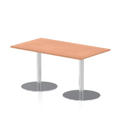 Dynamic Italia 1400 x 800mm Poseur Rectangular Table Beech Top 725mm High Leg ITL0268 DD