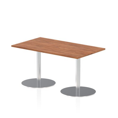 Dynamic Italia 1400 x 800mm Poseur Rectangular Table Walnut Top 725mm High Leg ITL0269 DD