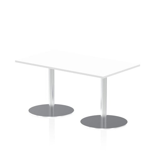 Dynamic Italia 1400 x 800mm Poseur Rectangular Table White Top 725mm High Leg ITL0270 DD