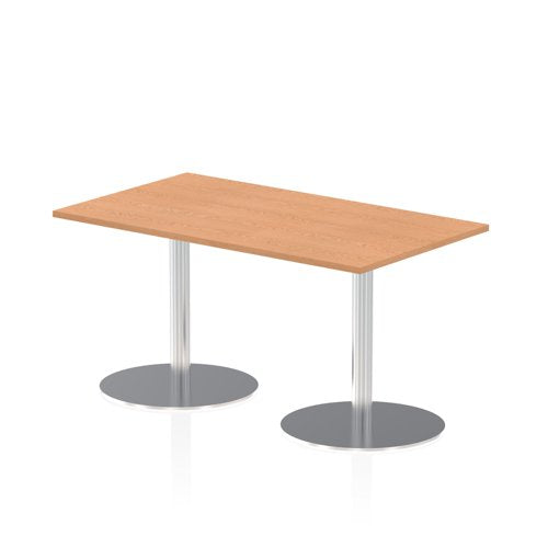 Dynamic Italia 1400 x 800mm Poseur Rectangular Table Oak Top 725mm High Leg ITL0272 DD
