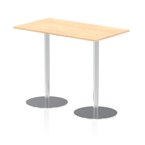 Dynamic Italia 1400 x 800mm Poseur Rectangular Table Maple Top 1145mm High Leg ITL0277 DD