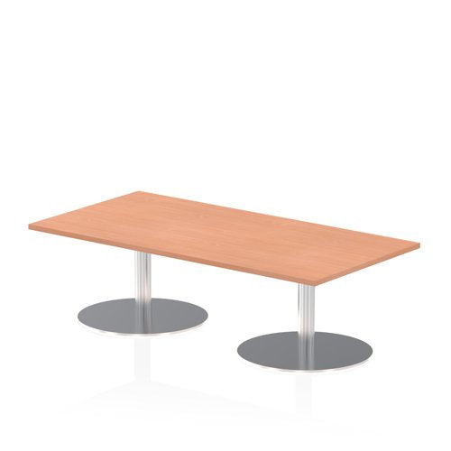 Dynamic Italia 1600 x 800mm Poseur Rectangular Table Beech Top 475mm High Leg ITL0280 DD