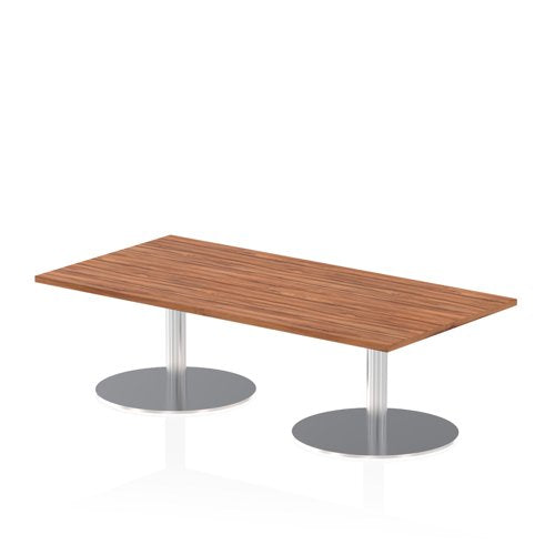 Dynamic Italia 1600 x 800mm Poseur Rectangular Table Walnut Top 475mm High Leg ITL0281 DD